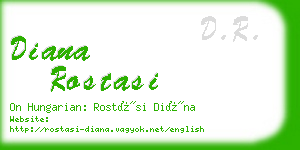 diana rostasi business card